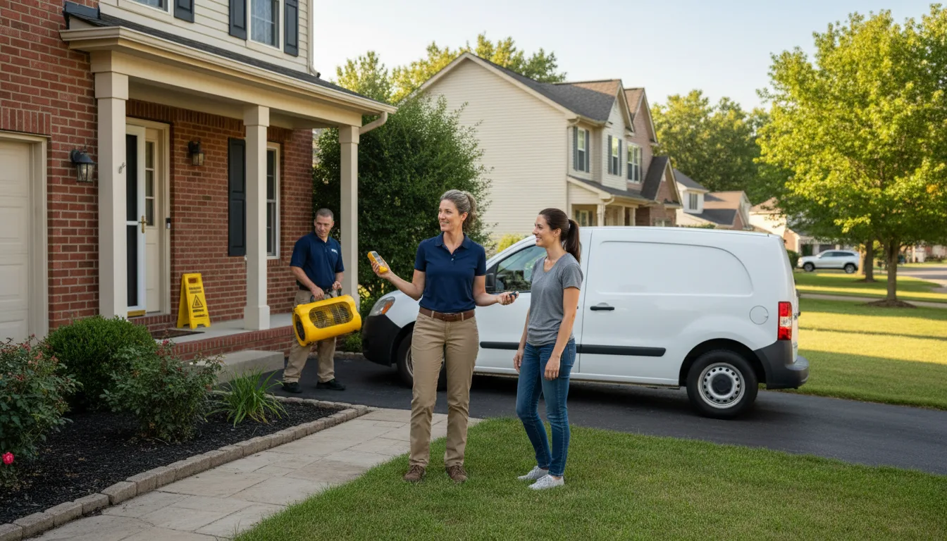 Residential water damage restoration in Greenbank, WA